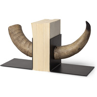 Bull Horn Replica Bookends