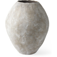 Kyros Natural Wash 28"" Earthy Ceramic Oval Vase