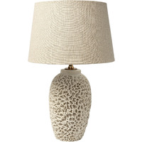 Coastal Beige Faux Coral Table Lamp