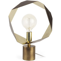 Golden Geometric Halo Table Or Desk Lamp