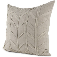 Light Gray Chevron Textured Pillow Cover