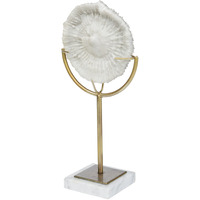 Jumbo White And Gold Coastal Sculpture