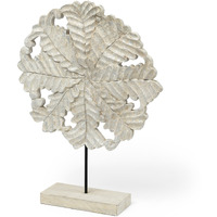 Wood And Metal Floral Decor Piece