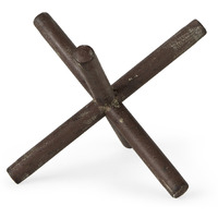 10"" Jumbo Rustic Metal X Decorative Sculpture