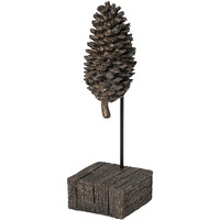 Petite Brown Resin Pinecone Shaped Decor Piece