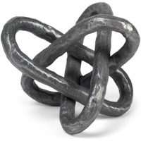 Petite Silver Metal Chain Link Sculpture
