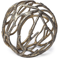 Gold Metal Tree Branch Sculpture