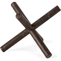 8"" Rustic Metal X Decorative Sculpture