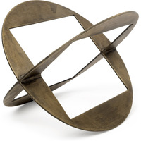 Gold Metal Geometric Decor Piece