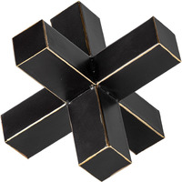 Jumbo Black And Gold Metal Decroative Jack