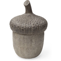 Brown Resin Acorn Shaped Decorative Box