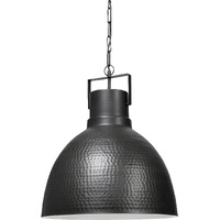 Hammered Gray Metal Pendant Hanging Light