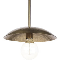 Hammered Gold Metal Hanging Pendant Light