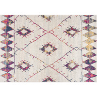 2 X 5 White Berber Pattern Area Rug