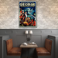 36"" X 54"" George The Supreme Master Vintage Magic Poster Wall Art