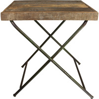 Reclaimed Wood Folding Table
