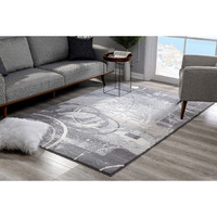 8 X 11 Gray Abstract Splatter Area Rug