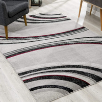 8 X 11 Gray Modern Geometric Area Rug
