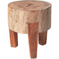 Modern Farmhouse 15"" Reclaimed Wood Stool