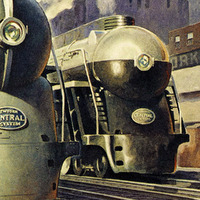 24"" X 32"" New York Railroad Vintage Travel Poster Wall Art