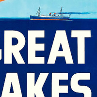 12"" X 18"" Great Lakes 1937 Vintage Travel Poster Wall Art
