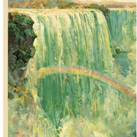 9"" X 12"" Niagra Falls New York C1920S Vintage Travel Poster Wall Art