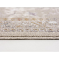 5 X 8 Beige Faded Tribal Motifs Area Rug