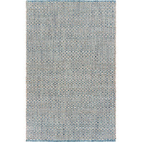 9 X 12 Blue And Beige Toned Area Rug