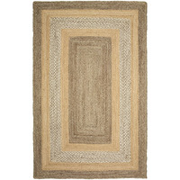 8 X 10 Tan And Beige Bordered Area Rug