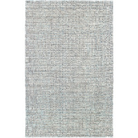8 X 10 Navy And Ivory Grids Area Rug