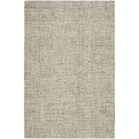 8 X 10 Tan And Ivory Grid Area Rug