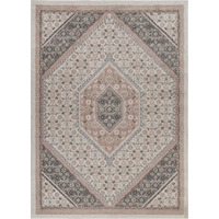 8 X 10 Gray And Blush Traditional Area Rug
