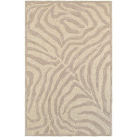 8 X 10' Taupe Zebra Pattern Area Rug