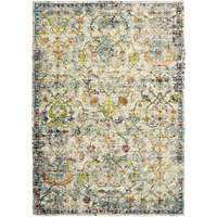 5 X 8 Beige Abstract Garden Area Rug