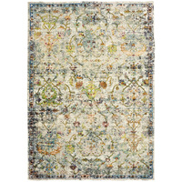 8 X 10 Beige Abstract Garden Area Rug