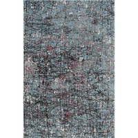 8 X 10 Blue Chaotic Strokes Area Rug
