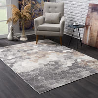 4 X 6 Beige Cobblestone Pattern Area Rug
