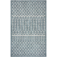 8 X 10 Blue Array Indoor Outdoor Area Rug