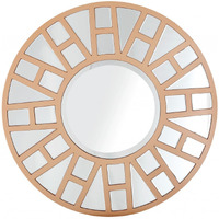 Gold Geometric Mirror