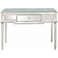 Silver Leaf Antiqued Console Table