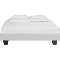 White Platform Queen Bed