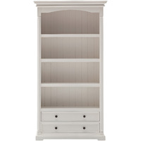 Classic White Bookcase With Drawers