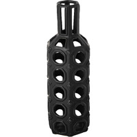 12"" Black Pierced Pattern Ceramic Vase