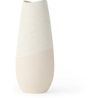 Blush Two Tone Organic Crackle Glaze Ceramic Vase