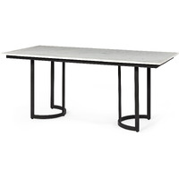 Modern Marble And Metal Dining Table