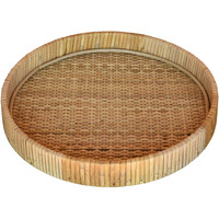 Braided Bamboo Round Tray