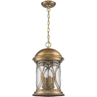 Lincoln 4-Light Antique Brass Hanging Light