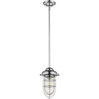 Silver Teardrop Shape Pendant Light