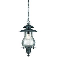 Matte Black Oil Lantern Hanging Light