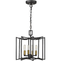 Rhian 4-Light Matte Black Pendant